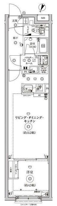 GLORIO SCELTO 池袋2の間取り