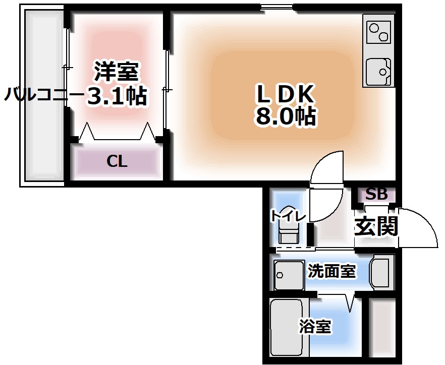 ジーメゾン守口藤田の間取り