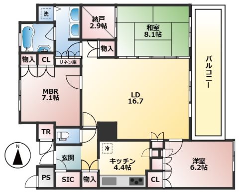 グレースタワーの間取り