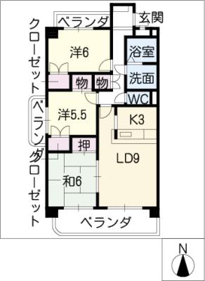 グランコート国府宮の間取り