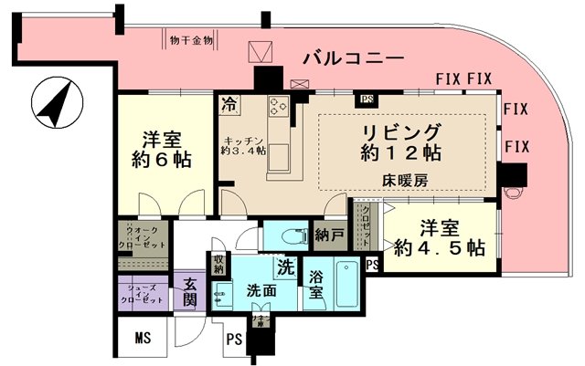 ミッドライズタワー多治見の間取り