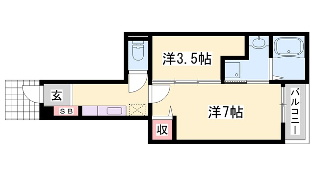 セレノ・プリートＭＫの間取り