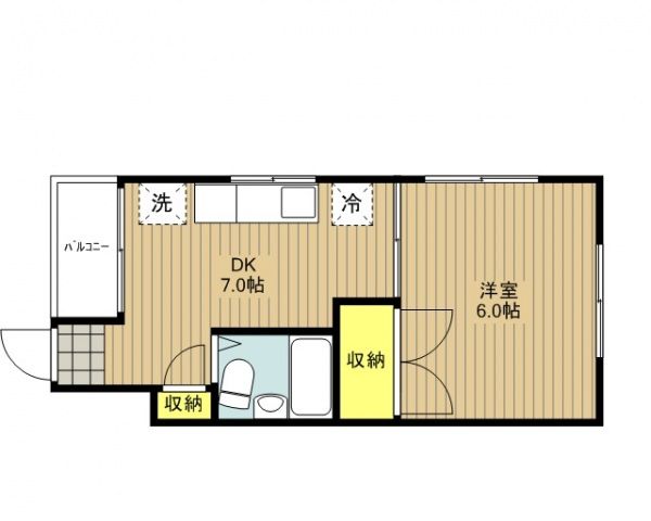 さいたま市中央区下落合のマンションの間取り