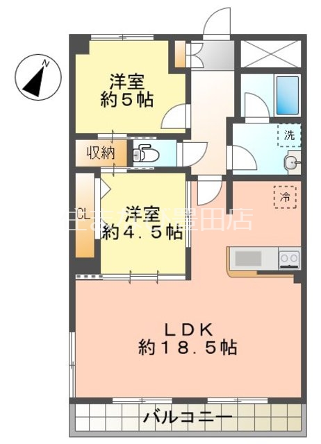 ブルーム山之手の間取り