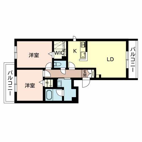 姫路市苫編のマンションの間取り