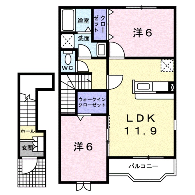 サンフローラ　IIの間取り