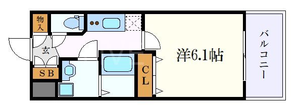 【エステムコート名古屋黒川シャルマンの間取り】