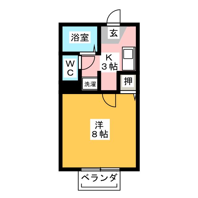 ボヌール大形山Ｂの間取り