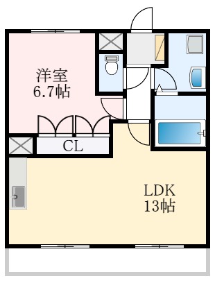 和泉市伏屋町のマンションの間取り