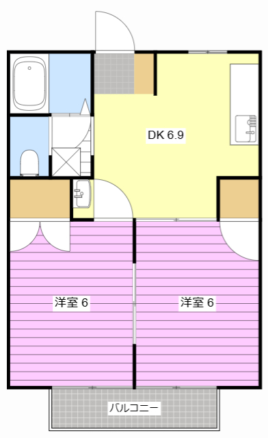 F・OAKの間取り