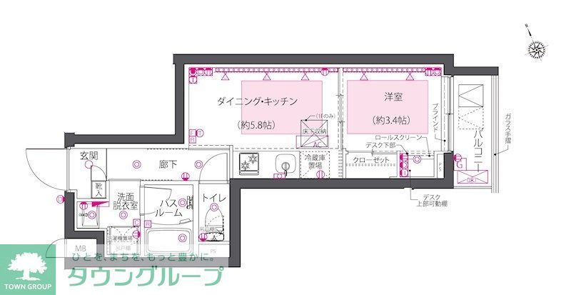 ZOOM西早稲田の間取り