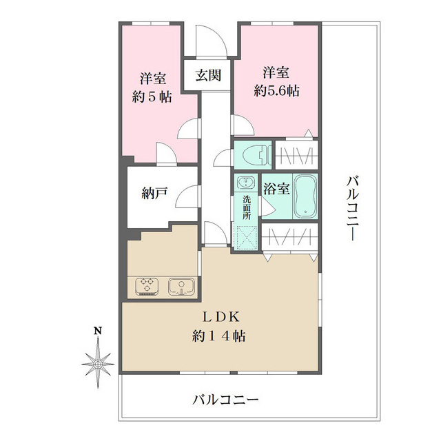 パレット池田の間取り