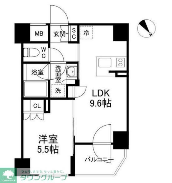クレストコート世田谷松原の間取り