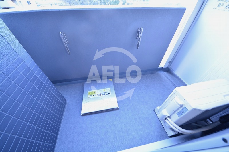 バルコニー　レジュールアッシュ上町台　バルコニー