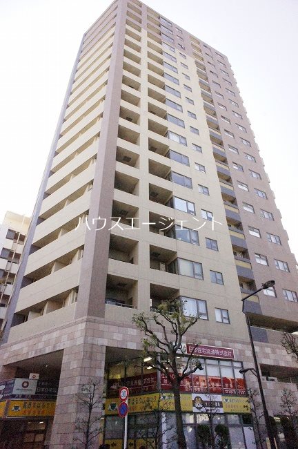 建物外観　駅前タワー型分譲賃貸マンション！