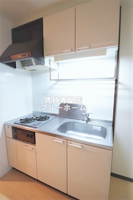 キッチン　2口コンロのシステムキッチンです！