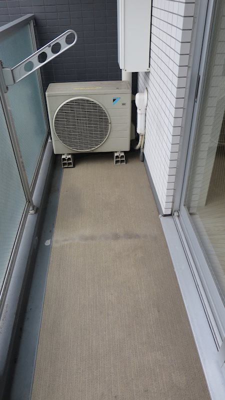 バルコニー　お洗濯にも便利なバルコニー付き