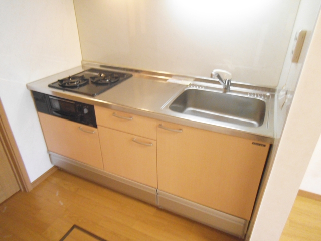 キッチン　ガスグリルもあるシステムキッチンです。