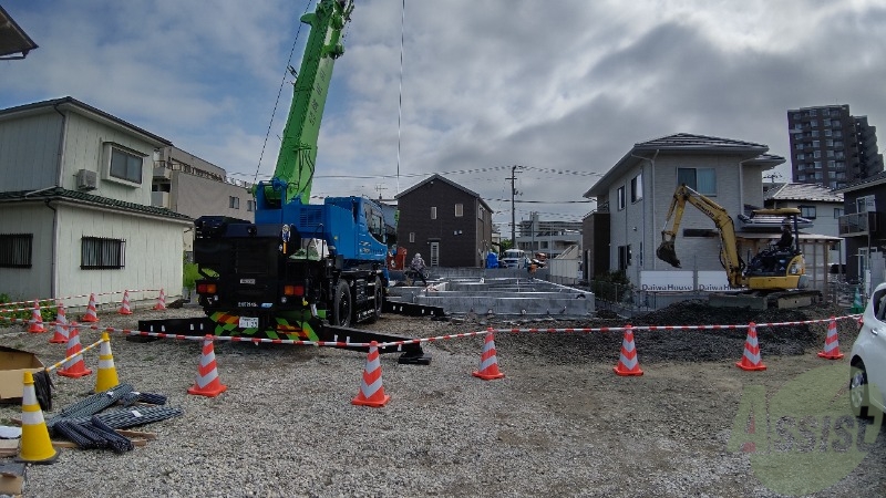 バス・シャワールーム　建設中