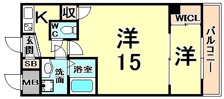 セレニテ甲子園1の間取り写真