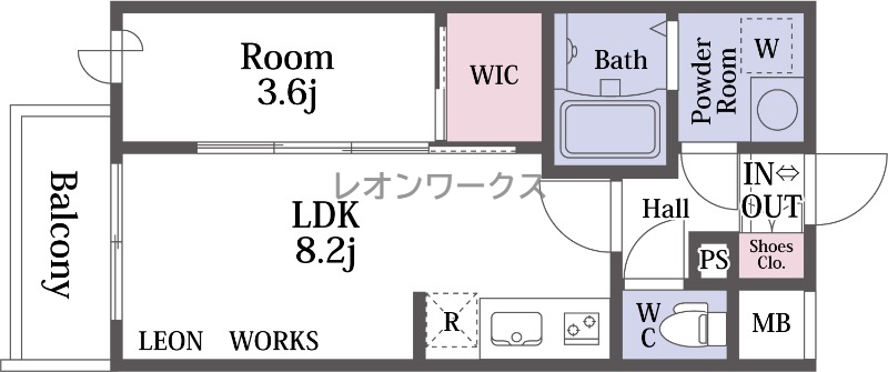 AFFLUENCE難波EASTの間取り写真