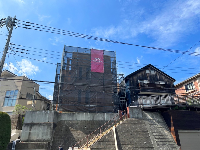 建物外観　建築中