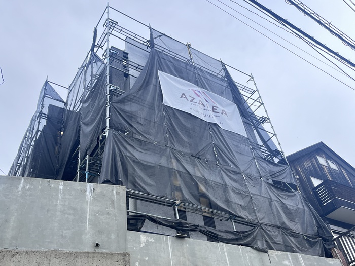 建物外観　建築中