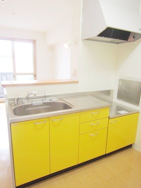 キッチン　★黄色のおしゃれなカウンターキッチン★
