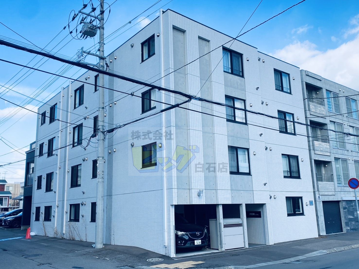 建物外観　都市ガス＆Ｗｉ－Ｆｉ付きネット無料採用のマンションです♪