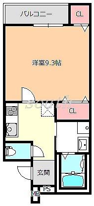 フジパレス河内花園V番館の間取り写真
