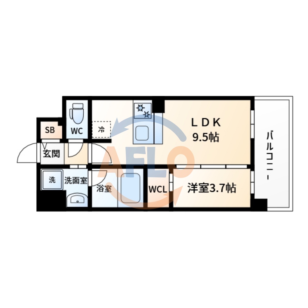 ソルテラスUMEDA NORTHの間取り写真