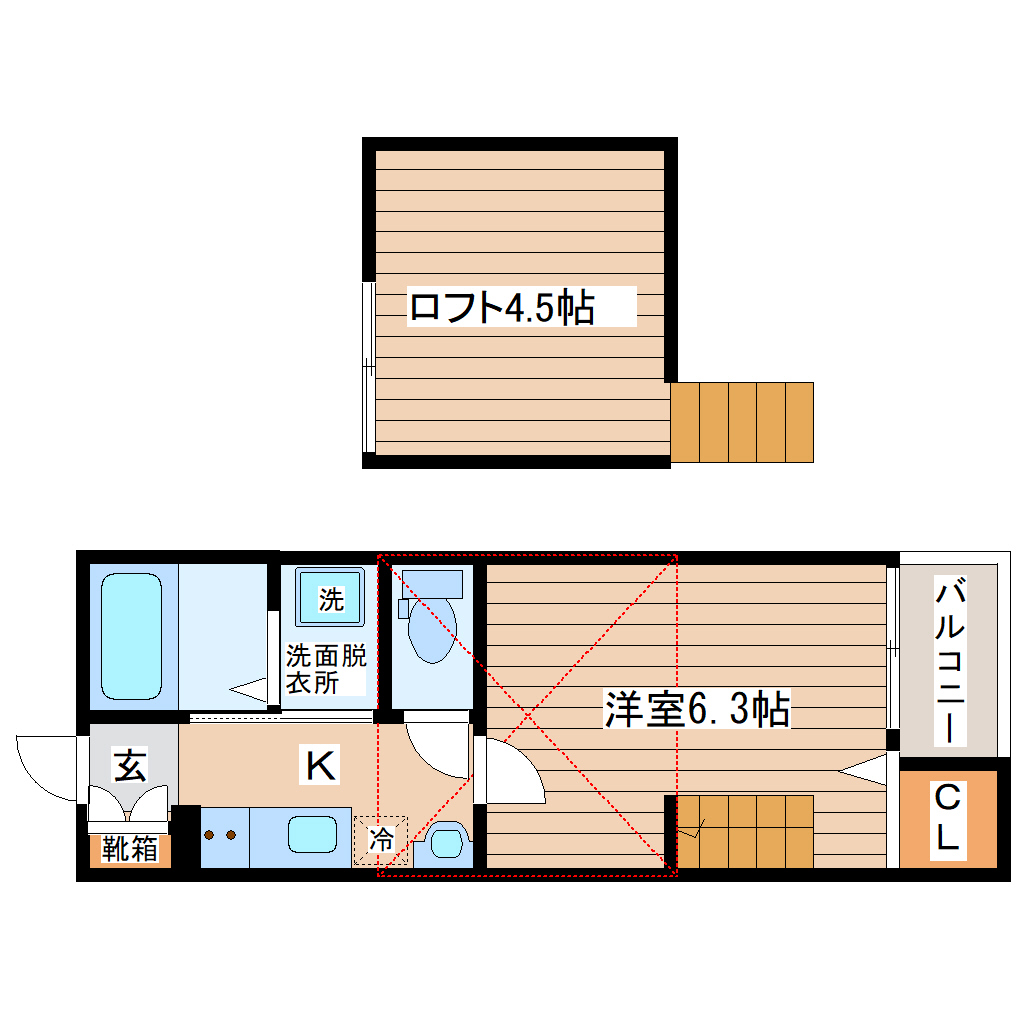 lieto長町南IIの間取り写真
