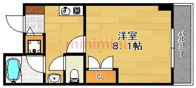 大阪モノレール彩都線 豊川駅 徒歩14分 4階建 築24年の間取り写真