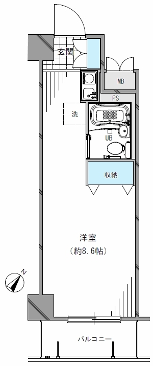 エストレーヴ文京神楽坂の間取り写真