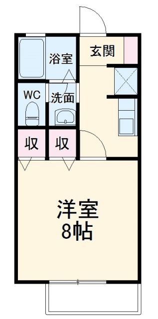 シャンテ・ラ・ヴィ北島 WESTの間取り写真