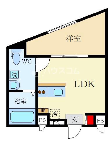 京阪本線 寝屋川市駅 徒歩8分 5階建 築1年の間取り写真