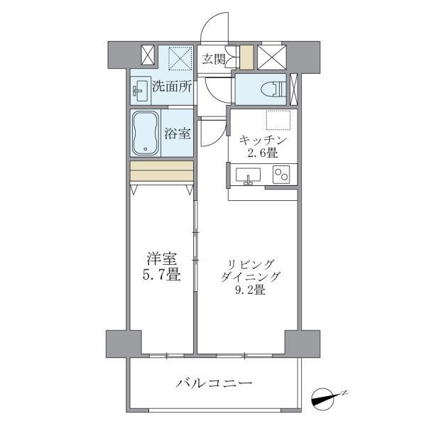 阪神電鉄阪神なんば線 九条駅 徒歩4分 8階建 築16年の間取り写真