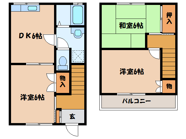 SUUMO】田布施 3DK 1-2階／山口県熊毛郡平生町大字曽根六枚