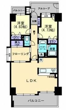 アルファステイツ入船町の間取り