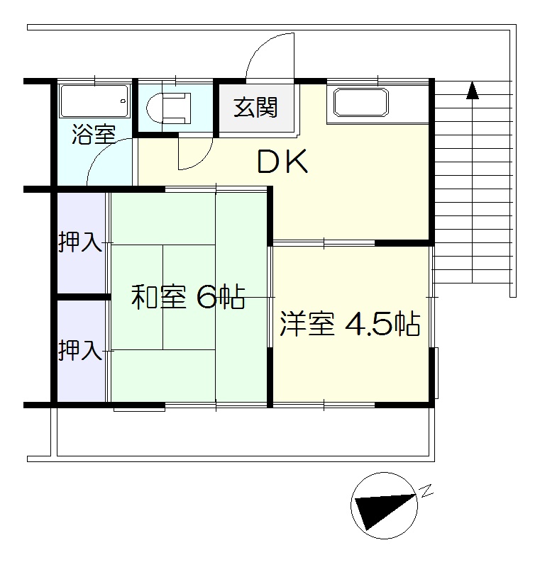 種村コーポの間取り