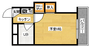 広島市東区矢賀新町のマンションの間取り