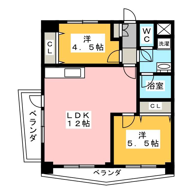 キャニオンマンション石神井台の間取り