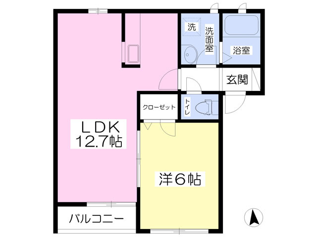 ウィステリアフラットの間取り