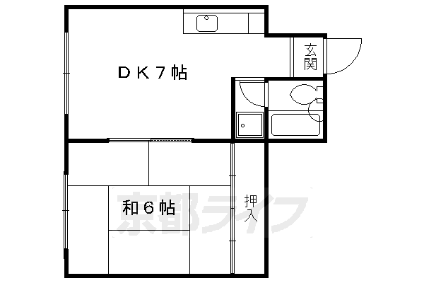 嵯峨中通ビルの間取り