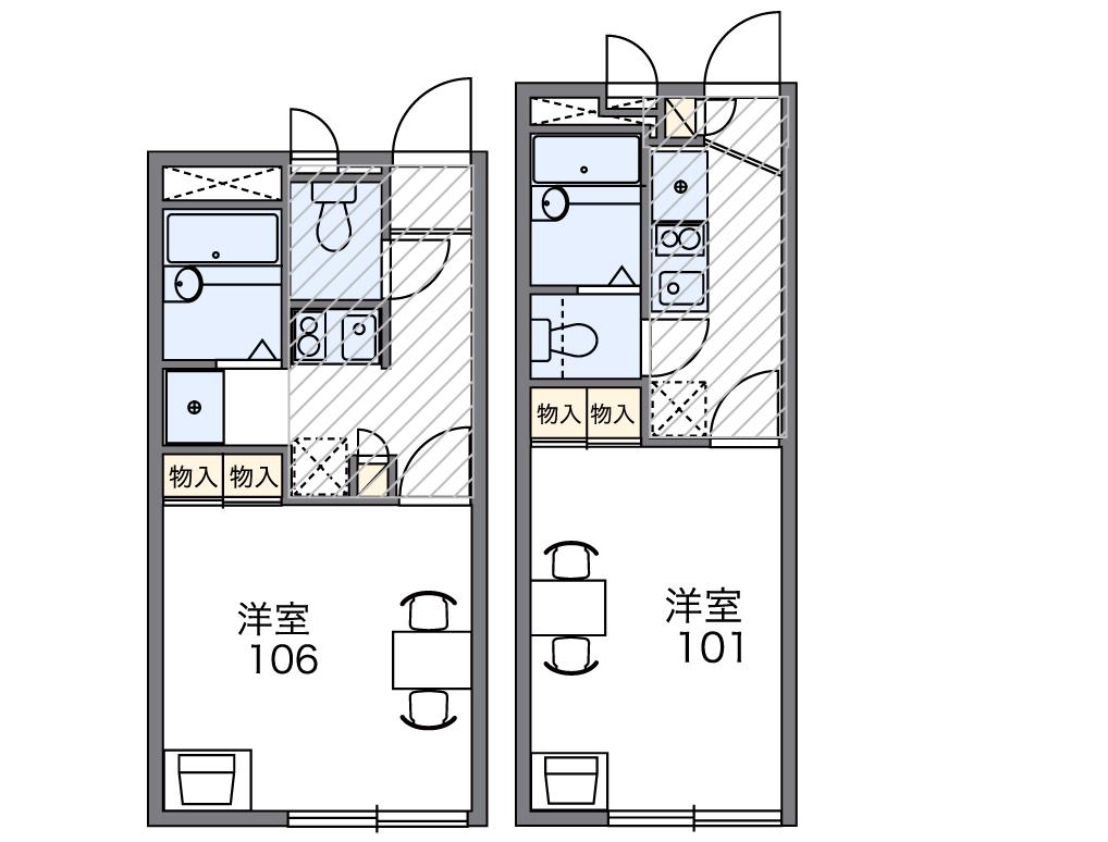 レオパレスウイズダムの間取り