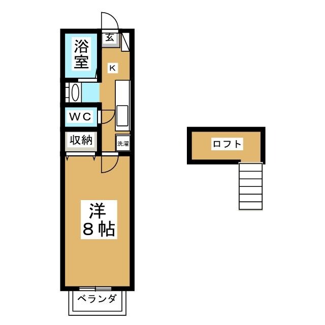 クレール成田の間取り