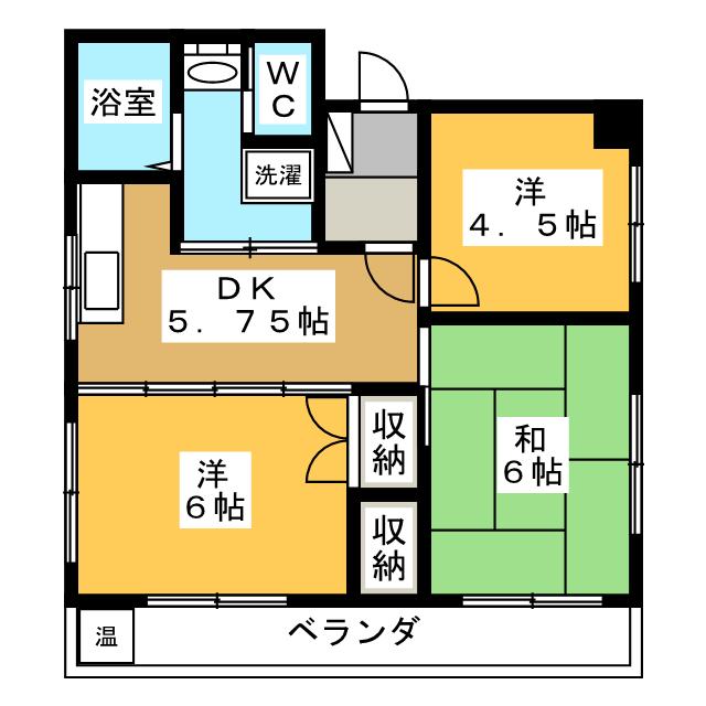 ファミーユタシロの間取り