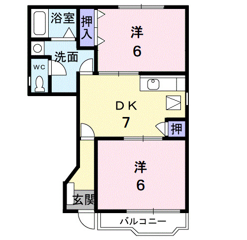 グレイスヴィラＯＨＴＡＫＥ　Ａの間取り