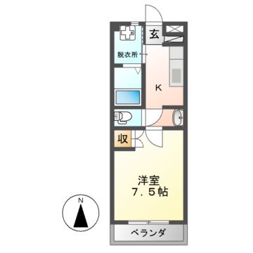 カサベルテＲの間取り