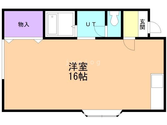 北広島市大曲南ヶ丘のアパートの間取り